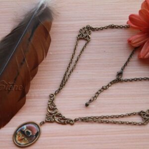 Colgante Gato Aviador Steampunk