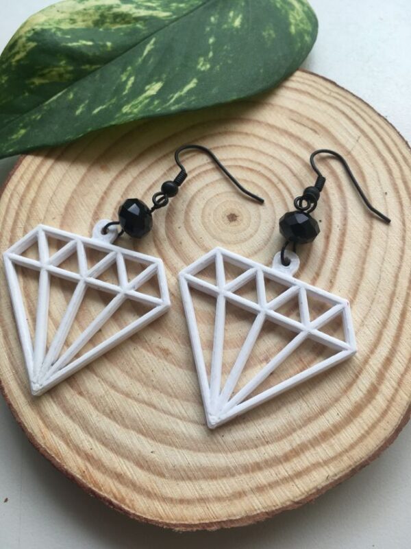 Pendientes 3D Diamond - Imagen 2